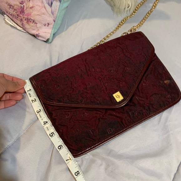 VINTAGE DIOR ENVELOPE CONVERTED INTO A CHAIN SHOULDER PURSE - Picture 9 of 11